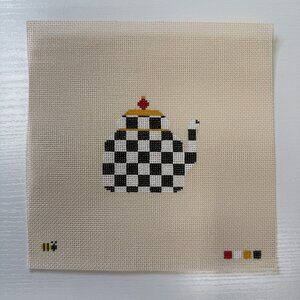 Tea Pot Kettle Needlepoint Canvas